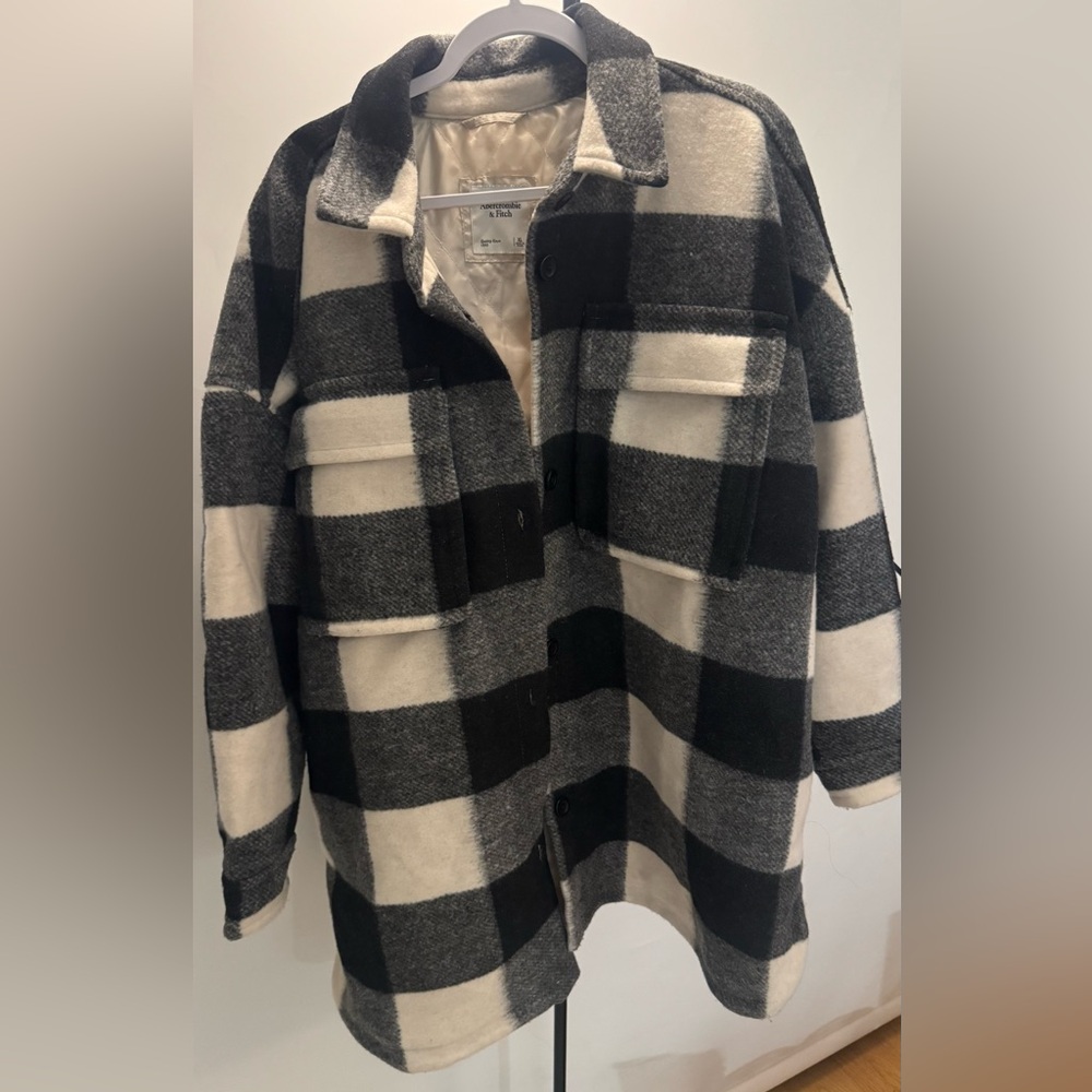 Black and White Plaid Jacket